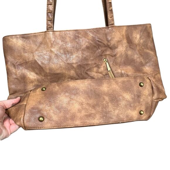 Catchfly Mandala Filigree Concealed Carry Handbag Shoulder Tote Boho Tassel Tan - Picture 5 of 16